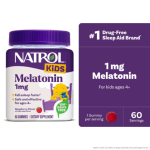 Kẹo Dẻo Hỗ Trợ Giấc Ngủ Natrol Kids Melatonin 1mg – Hộp 60 Viên
