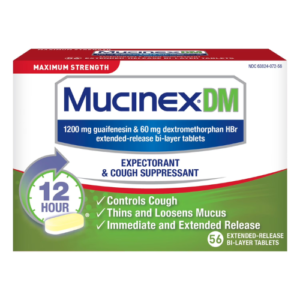 Viên uống Mucinex DM 12 giờ giảm ho & long đờm – 56 viên