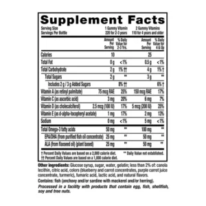 Kẹo dẻo L'il Critters Omega-3 DHA, 220 viên