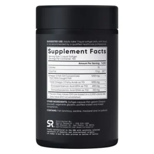 Dầu cá Omega-3 cường độ gấp ba lần của Sports Research, 150 viên nang mềm.