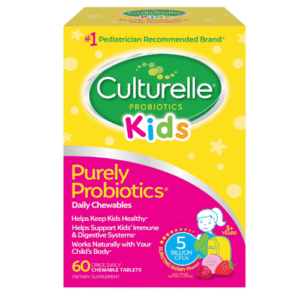 Viên Nhai Hỗ Trợ Tiêu Hóa & Tăng Cường Miễn Dịch Cho Trẻ Culturelle Kids Purely Probiotic – Hộp 60 Viên