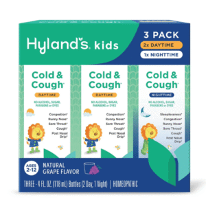 Siro Giảm Ho & Cảm Lạnh Cho Trẻ Hyland’s Kids Cold & Cough – 2 Chai Ngày, 1 Chai Đêm X 118ml