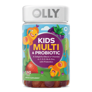 Kẹo Dẻo Bổ Sung Vitamin Tổng Hợp Và Men Vi Sinh OLLY Kids, Vị Dâu, 160 Viên.