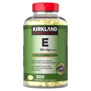 Viên nang mềm Kirkland Signature Vitamin E 180 mg, 500 viên.