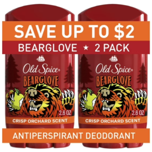 Lăn Khử Mùi Old Spice Bearglove Anti-Perspirant Deodorant for Men – Set 2 Thanh x 2.6 Oz