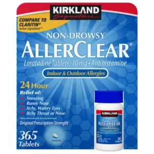 Thuốc dị ứng Kirkland Signature AllerClear 10 mg, hộp 365 viên nén