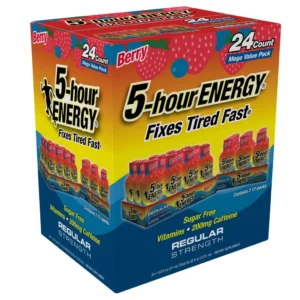 Nước Tăng Lực 5-Hour ENERGY Energy Shot Regular Strength Vị Berry – Hộp 24 Chai