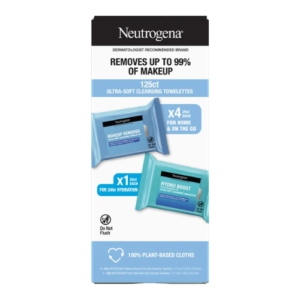 Khăn Tẩy Trang Neutrogena Makeup Remover Cleansing Towelettes – Hộp 5 Gói X 25 khăn