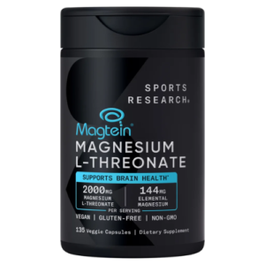 Viên Uống Sports Research Magtein Magnesium L-Threonate 2000mg – Hộp 135 Viên