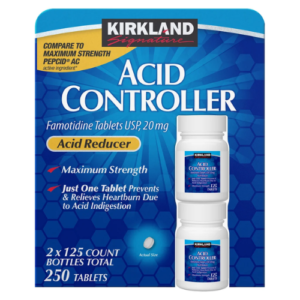 Viên Uống Hỗ Trợ Kiểm Soát Axit Dạ Dày Kirkland Signature Acid Controller 20 mg - Set 2 Hộp x 125 Viên