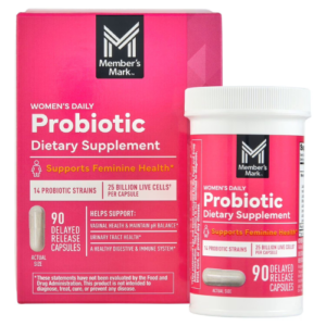 Viên Uống Bổ Sung Probiotic Cho Phụ Nữ Member's Mark Women's Daily Probiotic Capsules - Hộp 90 Viên
