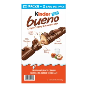 Thanh Sô-cô-la Kinder Bueno (Sô-cô-la và Hạt Phỉ) - Hộp 20 gói