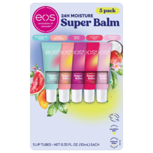 Son Dưỡng Ẩm Đa Năng EOS 24-Hour Moisture Super Balm – Set 5 Tuýp