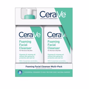 Sữa Rửa Mặt CeraVe Foaming Facial Cleanser, Normal to Oily Skin, 12 fl. oz., 2 pk