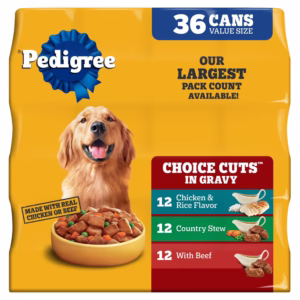 Thức Ăn Ướt Cho Chó Pedigree Homestyle Choice Cuts in Gravy – Vị Đa Dạng 36 lon