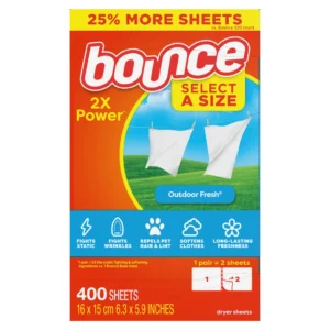 Giấy Thơm Bounce Static Guard Dryer Sheets - Hộp 400 Miếng