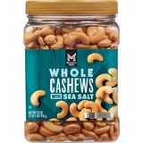 Hạt điều nguyên hạt rang muối biển, hộp 33 oz