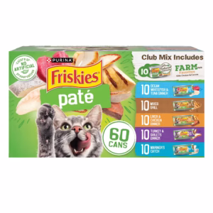 Pate Mèo Purina Friskies Đa Hương Vị Cho Mèo Trưởng Thành – Hộp 60 Lon 156 g