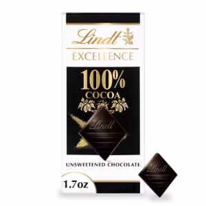 Socola đen nguyên chất Lindt EXCELLENCE 100% Cocoa, thanh 1,7 oz