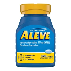 Thuốc giảm đau/hạ sốt Aleve Naproxen Sodium 220 mg, hộp 320 viên nén.