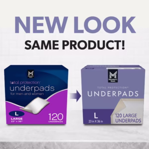 Tấm Lót Chống Thấm Member's Mark Total Protection Underpads Large - Hộp 120 Miếng