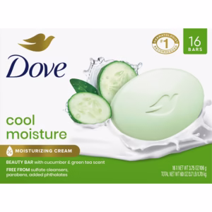 Xà Phòng Dưỡng Ẩm Hương Dưa Leo & Trà Xanh Dove Go Fresh Beauty Bar Cool Moisture - Hộp 16 Thanh X 106g